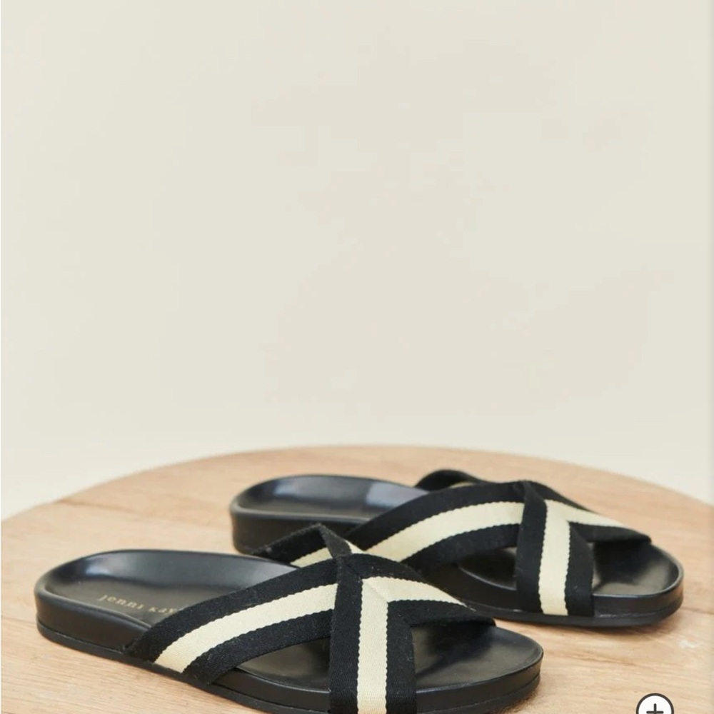 Jenni Kayne Striped Crossover Sandals